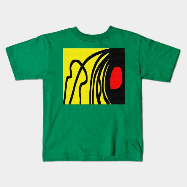 Red yellow black Kids T-Shirt by osileig